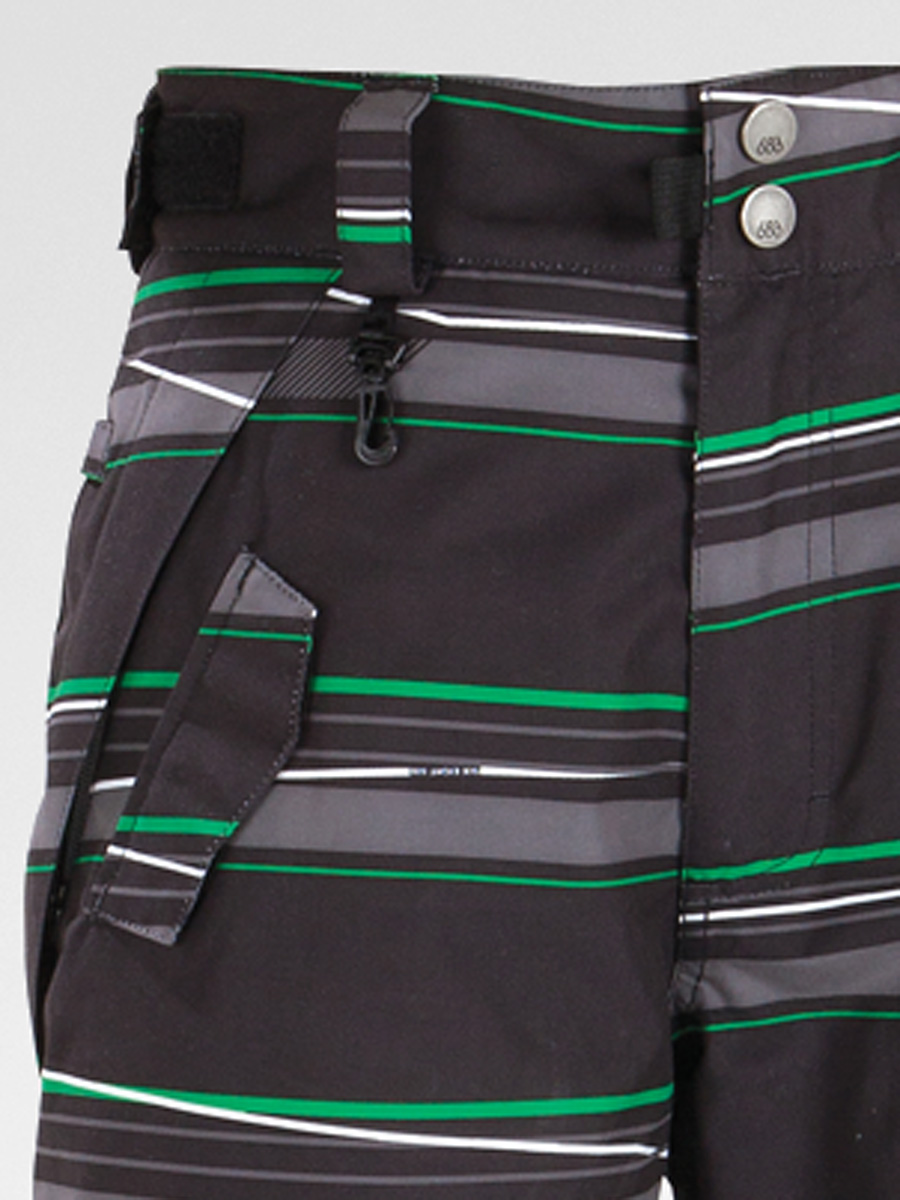 Dziecięce spodnie snowboardowe 686 Boy's Smarty Og Cargo - Stripe (black)