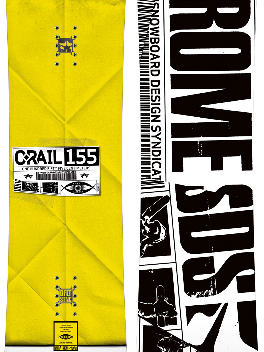 Męska Deska snowboardowa Rome Crail 155