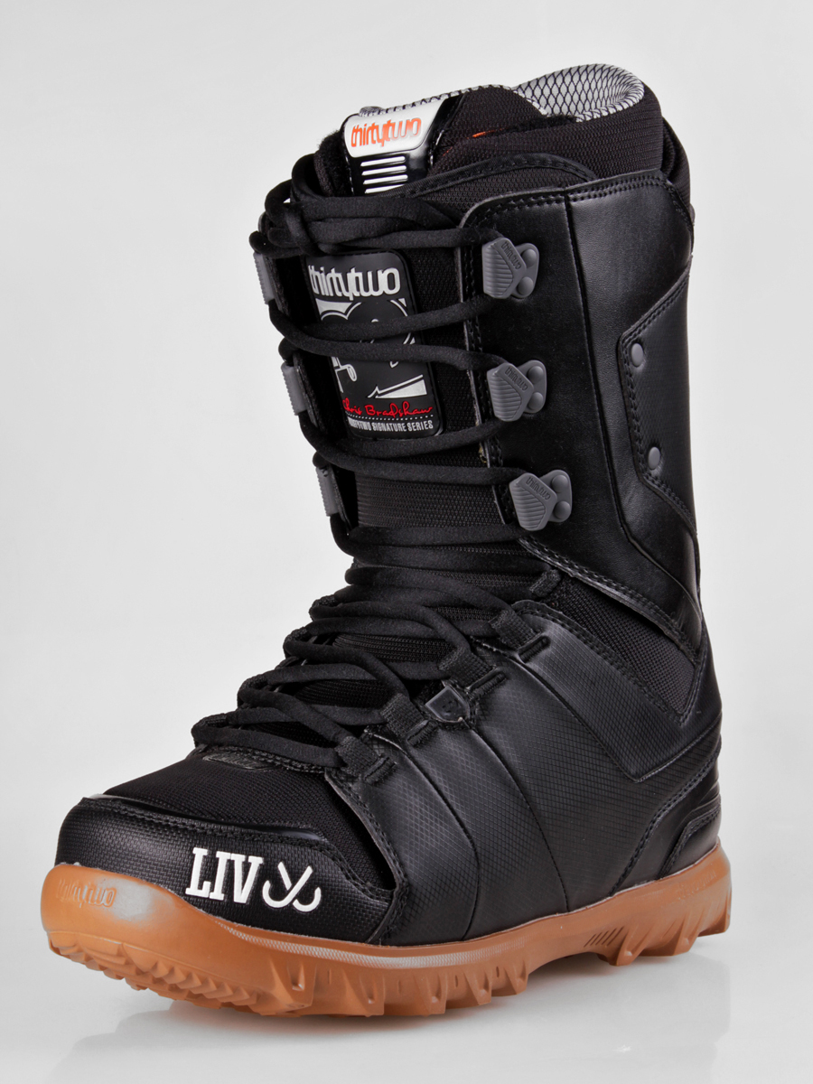 Męskie Buty snowboardowe ThirtyTwo Lashed Bradshaw X JUS LIV (black/gum)