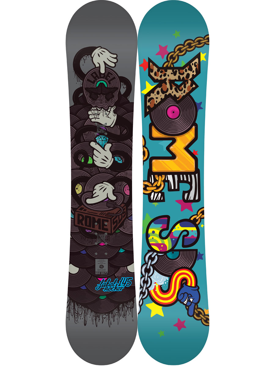 Dziecięca deska snowboardowa Rome Label 145