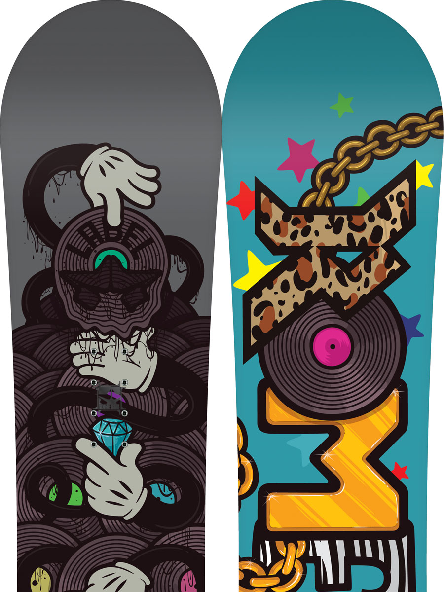 Dziecięca deska snowboardowa Rome Label 145