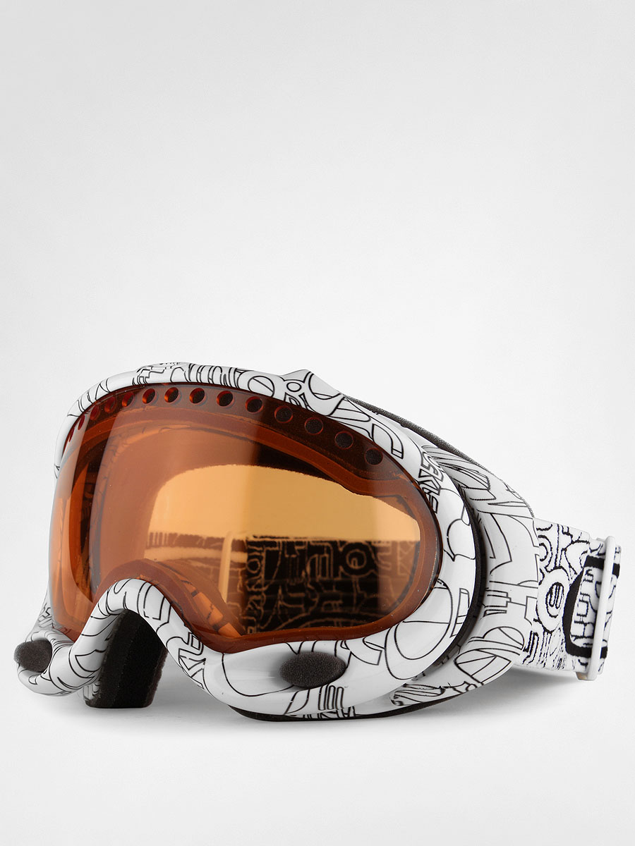 Gogle Oakley A-Frame Wmn (white factory text/persimmon)