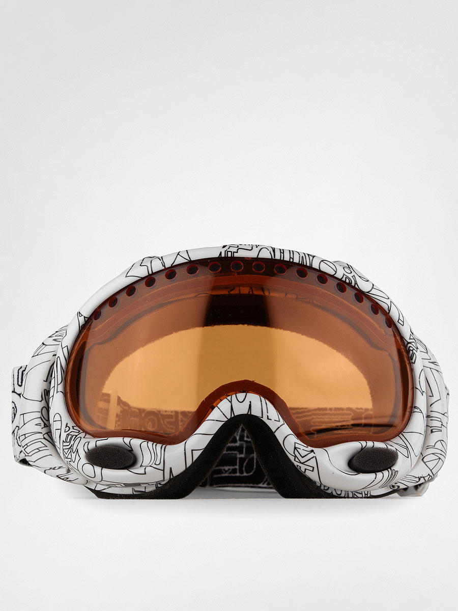 Gogle Oakley A-Frame Wmn (white factory text/persimmon)