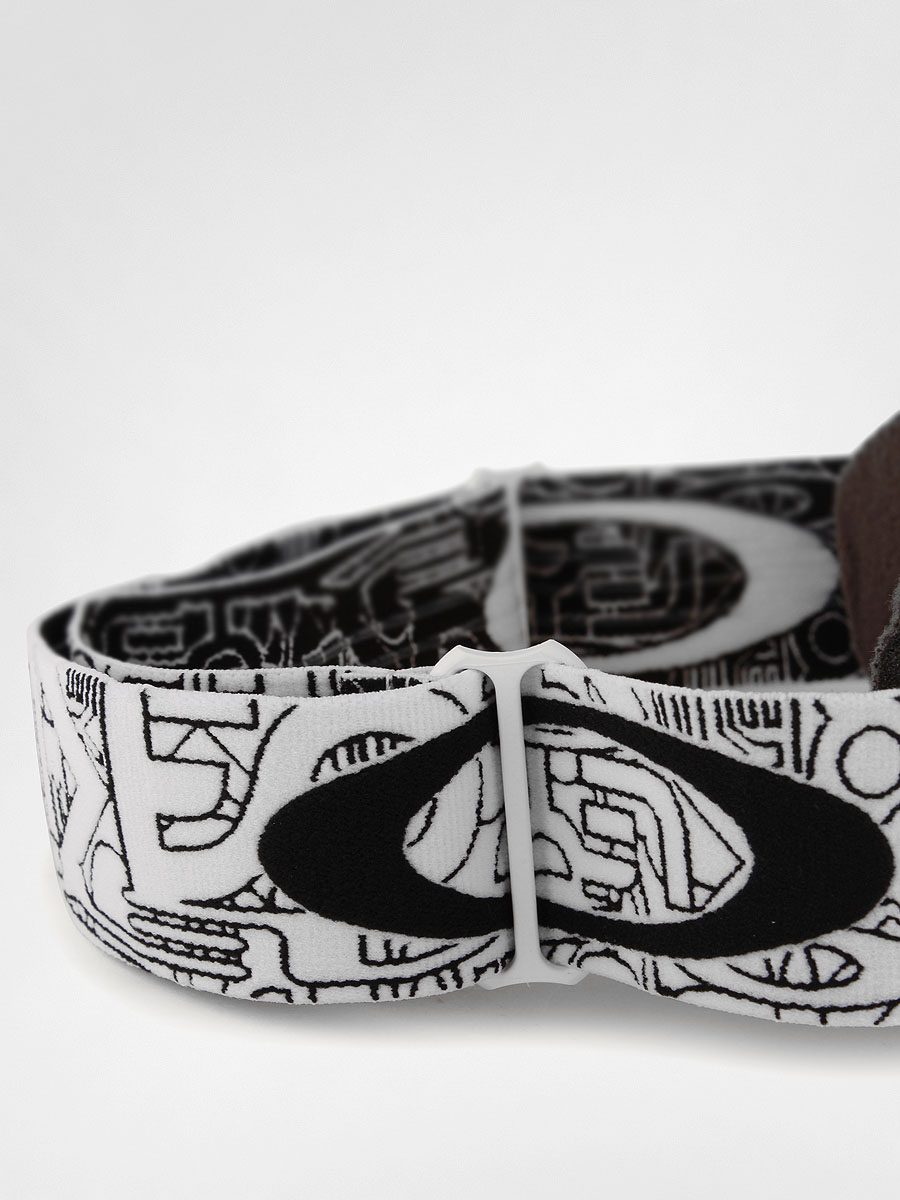 Gogle Oakley A-Frame Wmn (white factory text/persimmon)