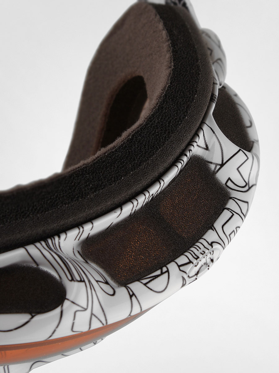 Gogle Oakley A-Frame Wmn (white factory text/persimmon)