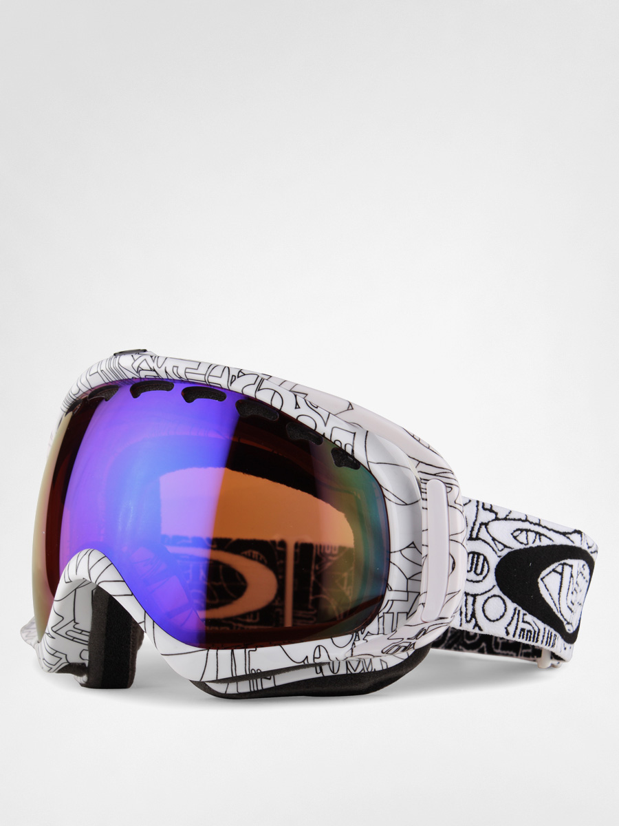 Gogle Oakley Crowbar (white factory text w/blue iridium)