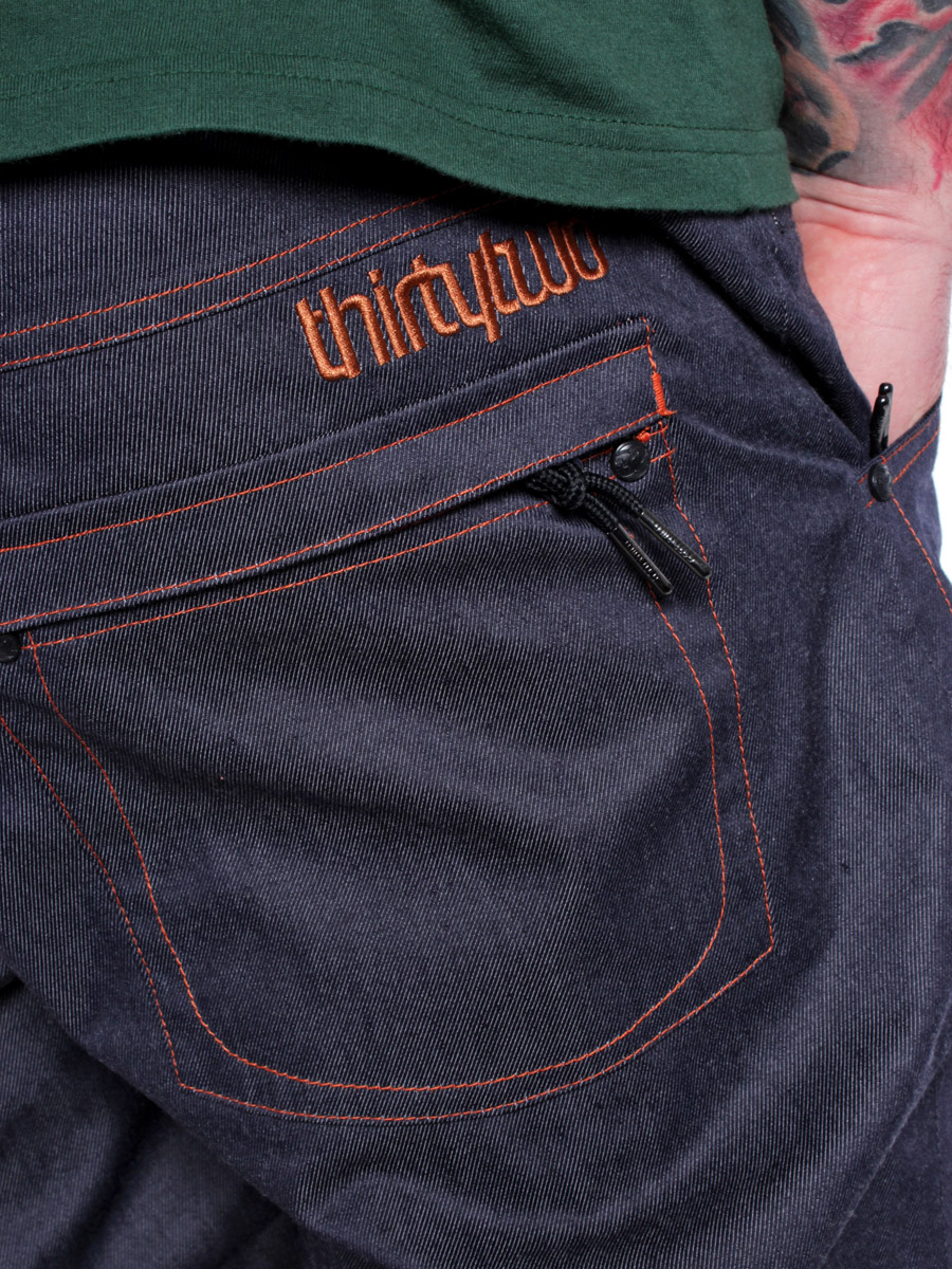 Męskie Spodnie snowboardowe ThirtyTwo Wooderson (indigo rinse)