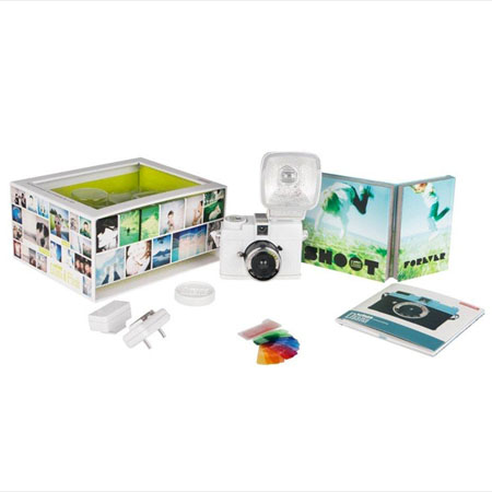 Aparat fotograficzny Lomography Diana Mini & Flash Package (white)
