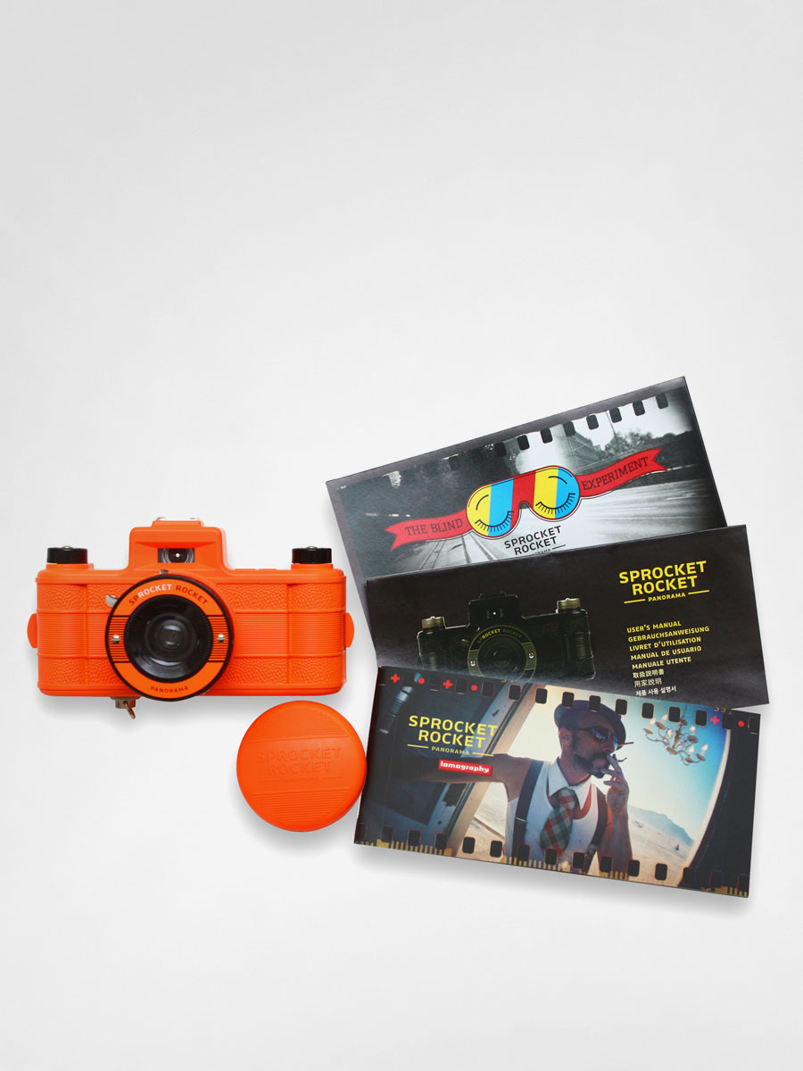 Aparat fotograficzny Lomography Sprocket Rocket (pomarańczowy)