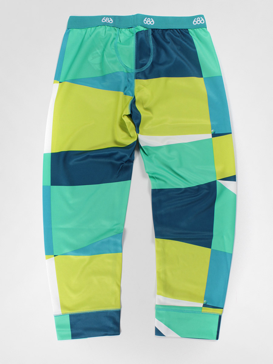 Damski Legginsy 686 Fracture Base Layer Bottom (turq fracture print)