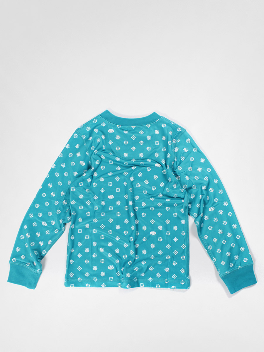Dziecięcy longsleeve 686 Emblem Base Layer Top Wmn (turquoise medallion print)