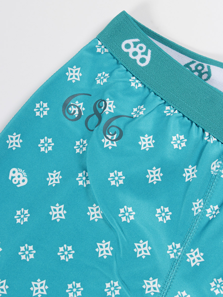 Dziecięce legginsy 686 Emblem Base Layer Bottom Wmn (turquoise medallion print)