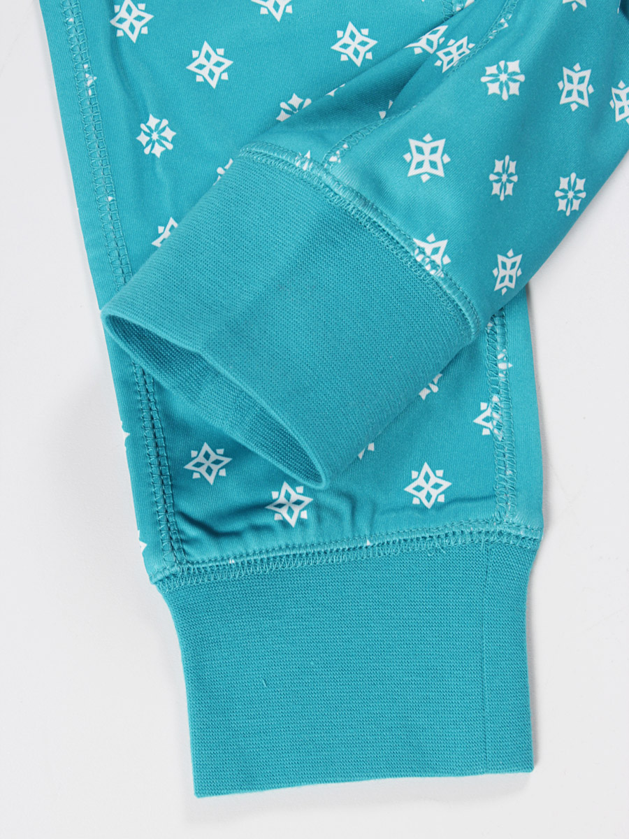 Dziecięce legginsy 686 Emblem Base Layer Bottom Wmn (turquoise medallion print)