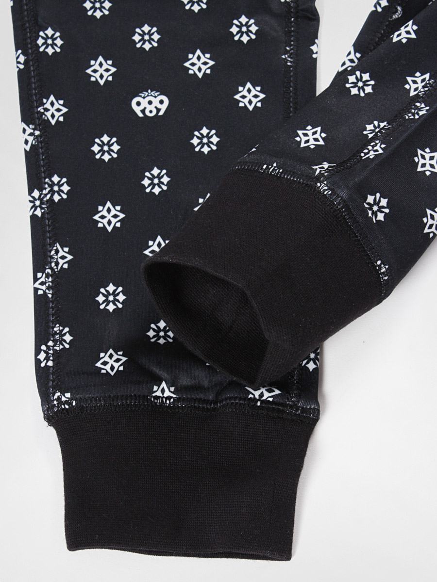 Dziecięce legginsy 686 Emblem Base Layer Bottom Wmn (black medallion print)