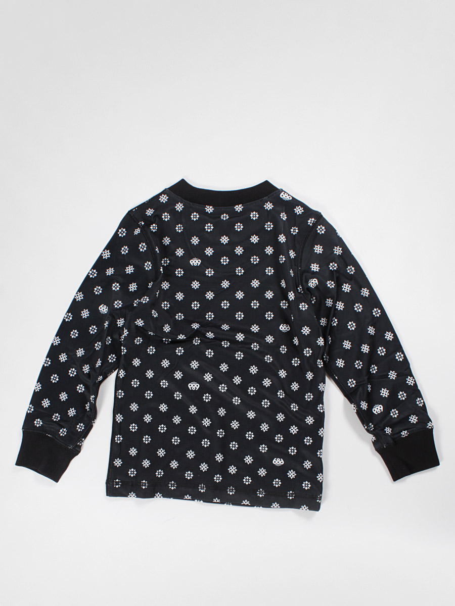 Dziecięcy longsleeve 686 Emblem Base Layer Top Wmn (black medallion print)