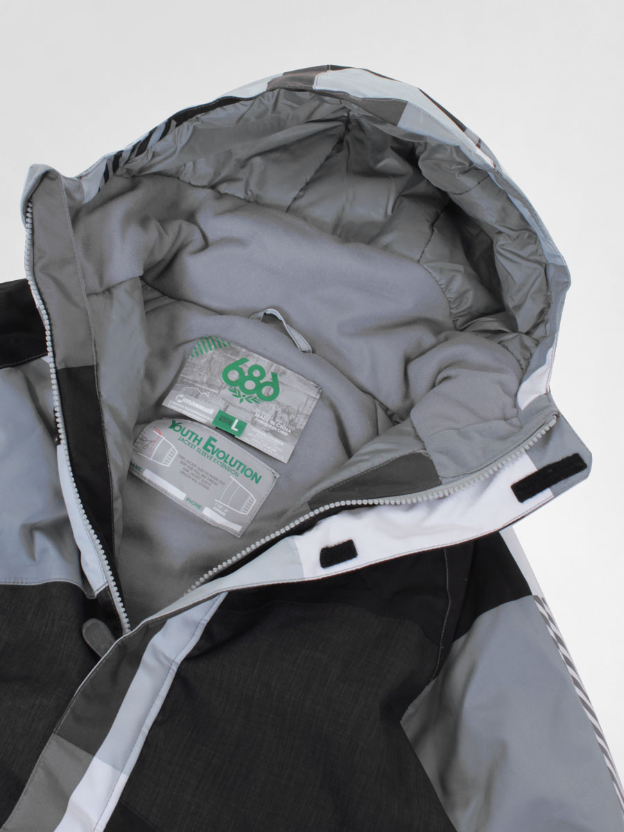 Dziecięca kurtka snowboardowa 686 Boy's Mannual Max Insulated (grey)