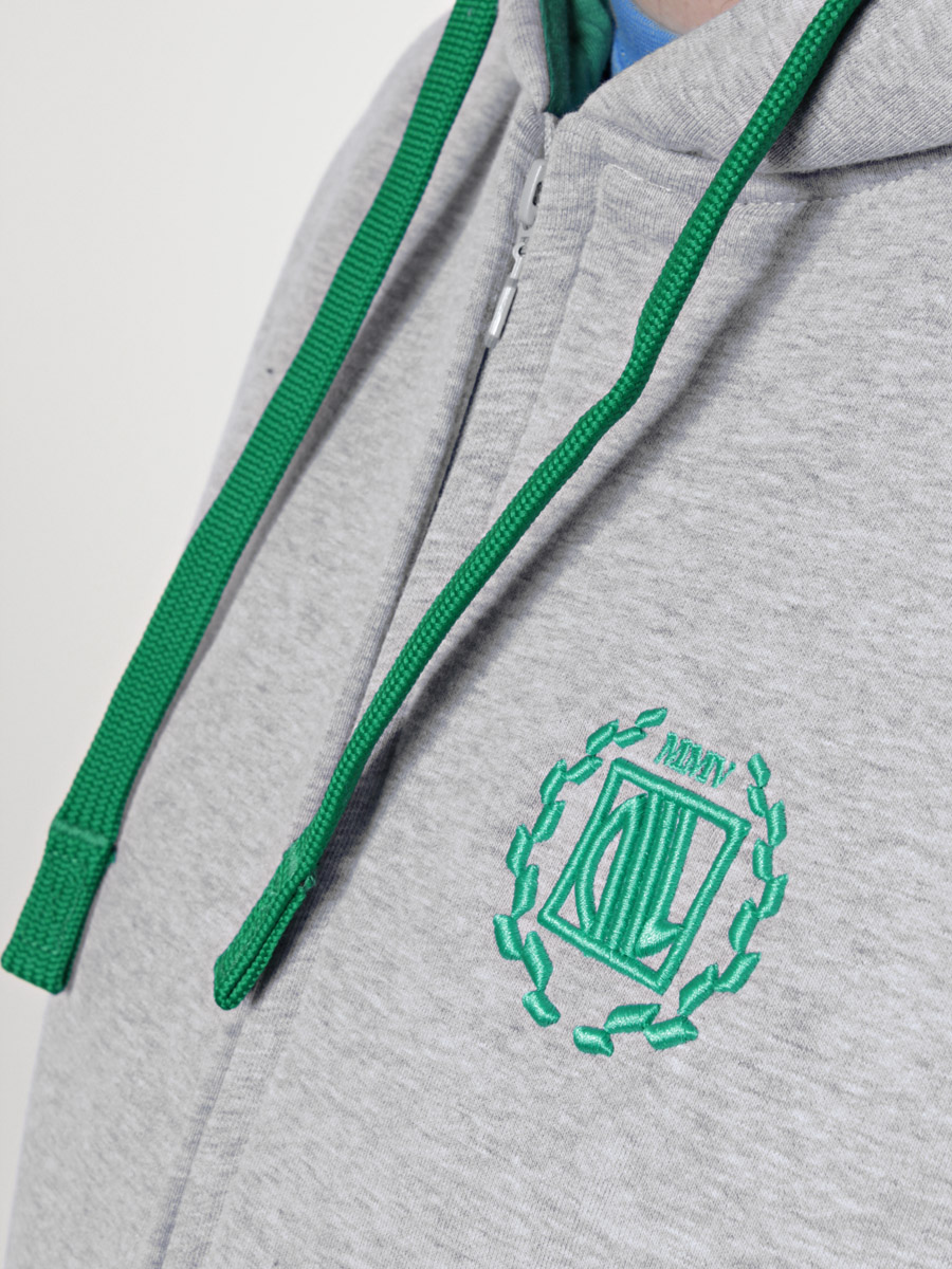 Bluza z kapturem Diil Gang Laur ZH (szar/ziel)