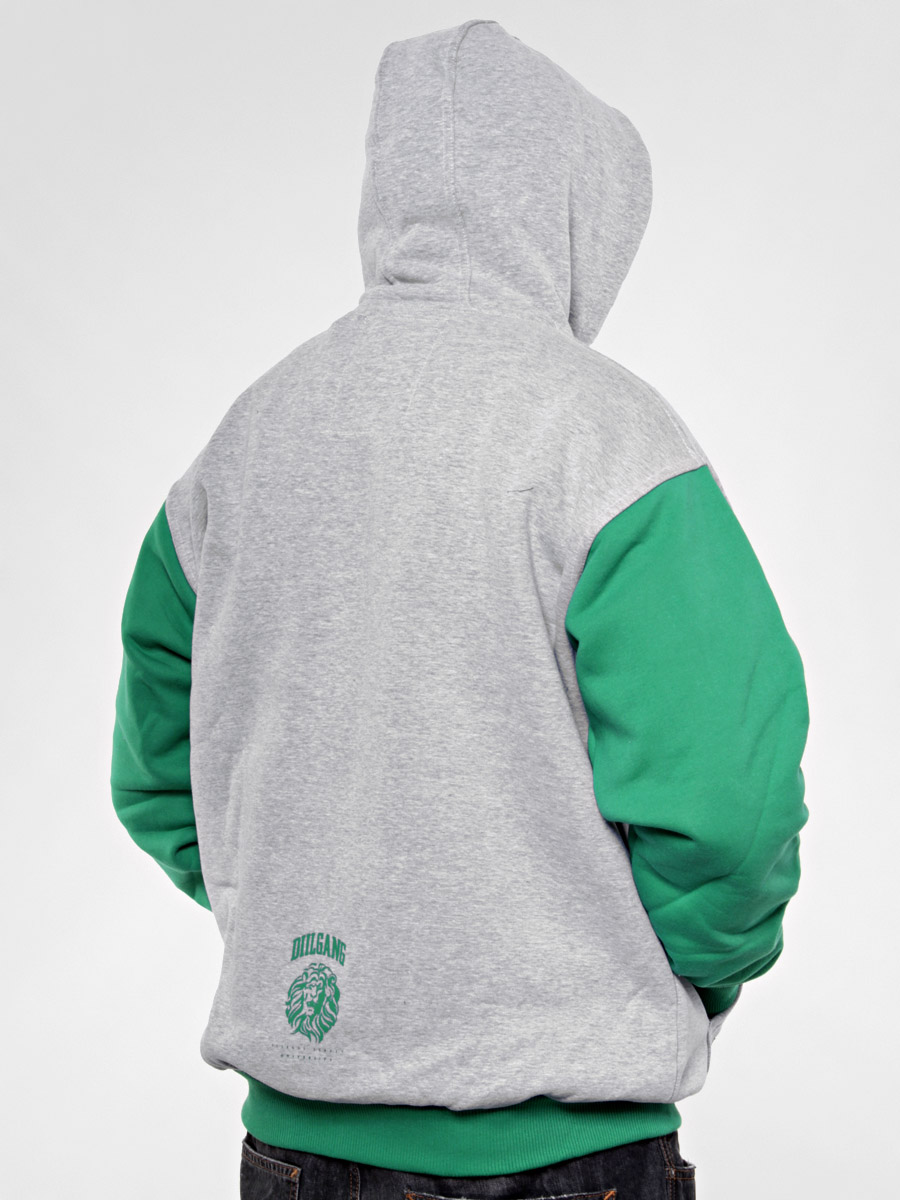 Bluza z kapturem Diil Gang Laur ZH (szar/ziel)