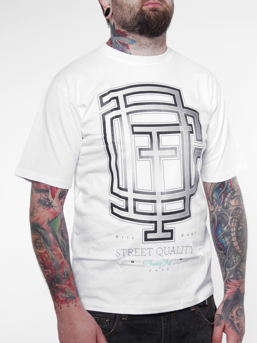T-Shirt Diil Gang DGF (grad/biała)