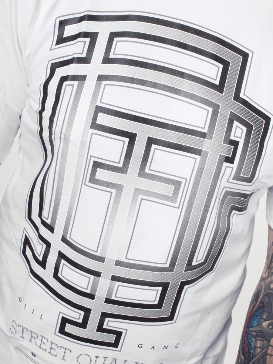 T-Shirt Diil Gang DGF (grad/biała)