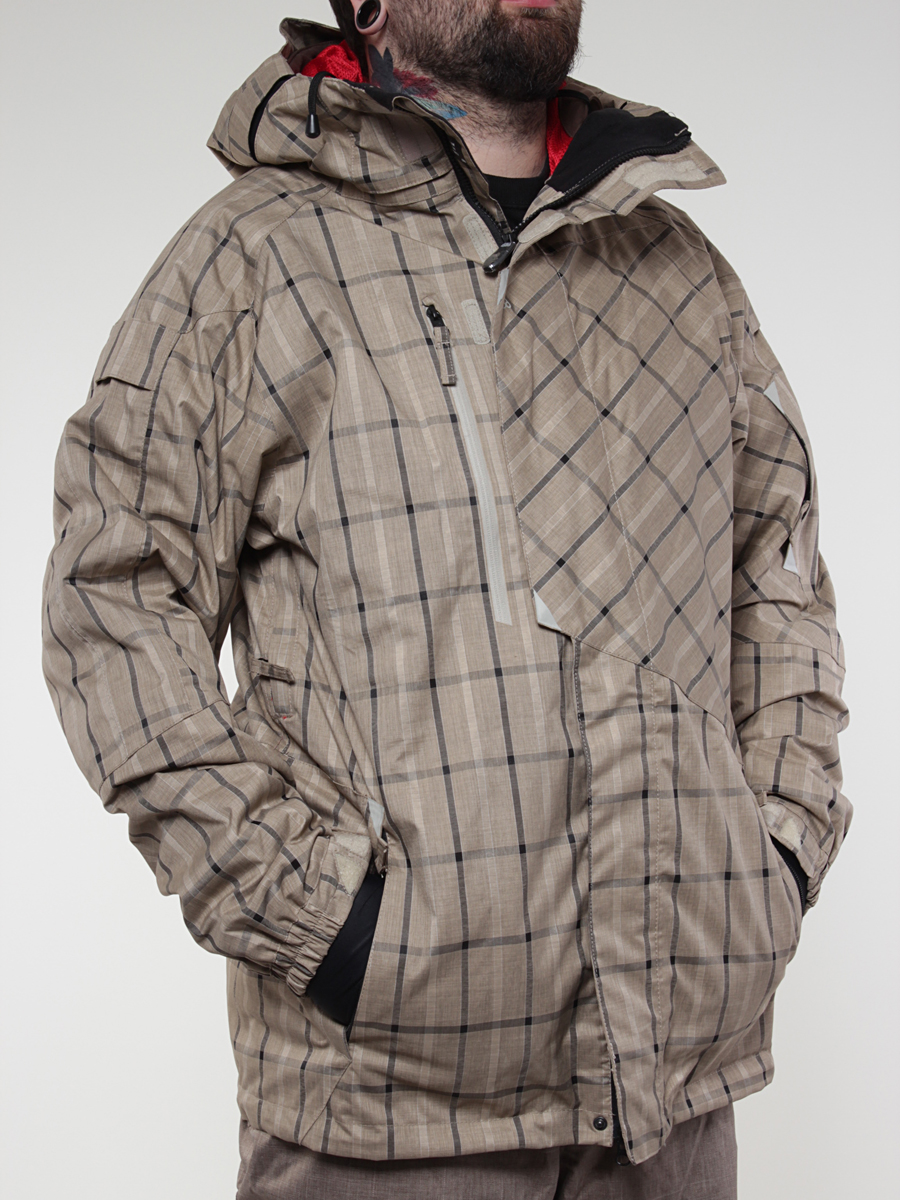 Męska Kurtka snowboardowa 686 Smarty Counter Plaid (taupe)