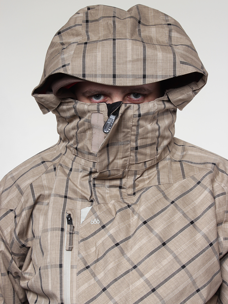 Męska Kurtka snowboardowa 686 Smarty Counter Plaid (taupe)