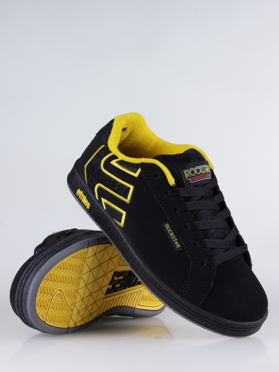 Dziecięce buty Etnies Kids Rockstar Fader (black/grey/yellow)