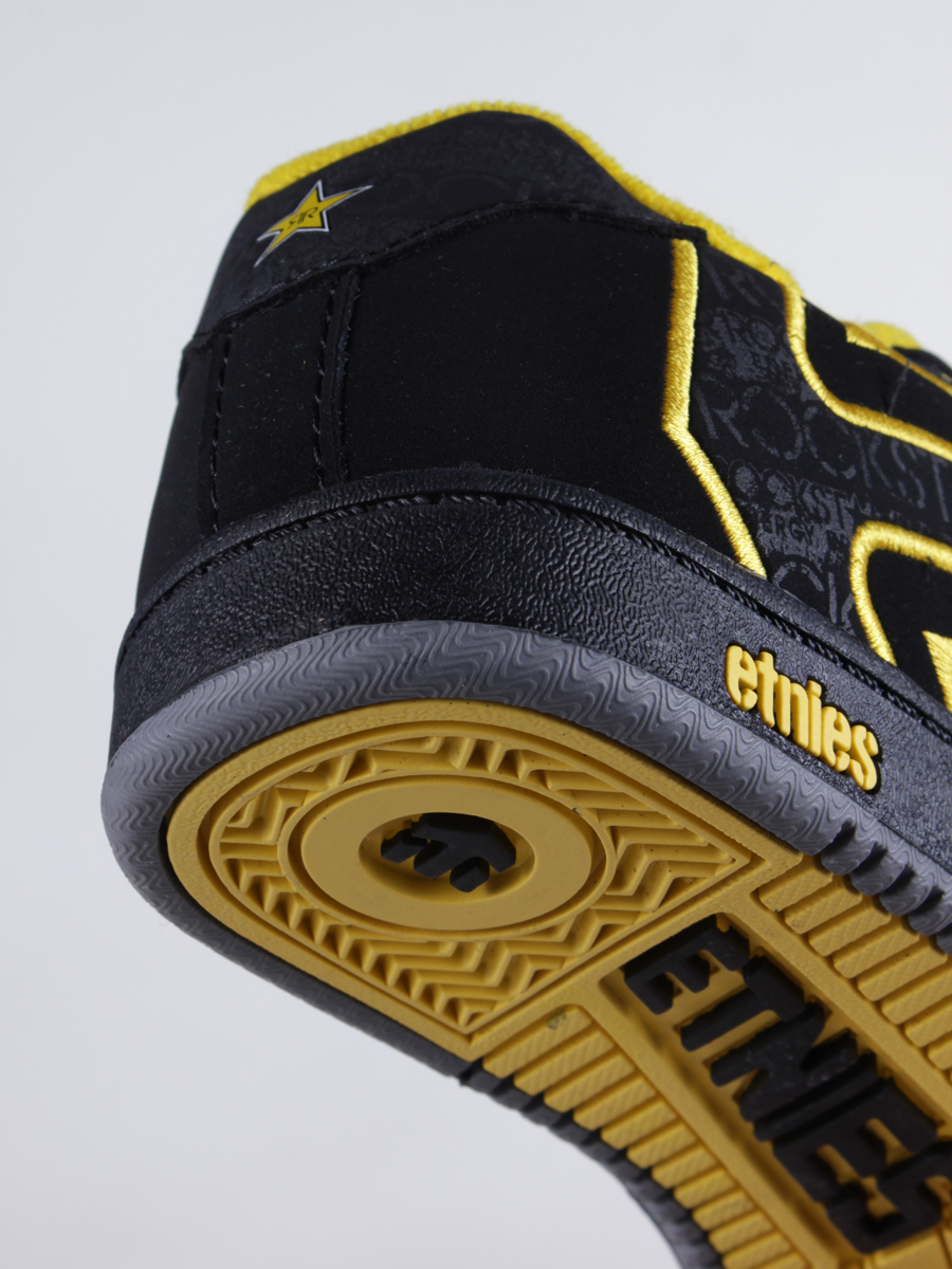 Dziecięce buty Etnies Kids Rockstar Fader (black/grey/yellow)