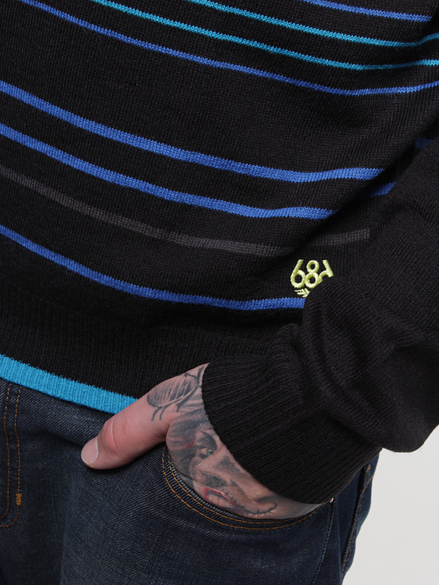 Sweter 686 Track Knit (black)