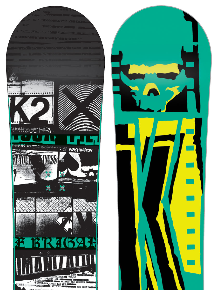Męska Deska snowboardowa K2 Brigade (black/teal) 152