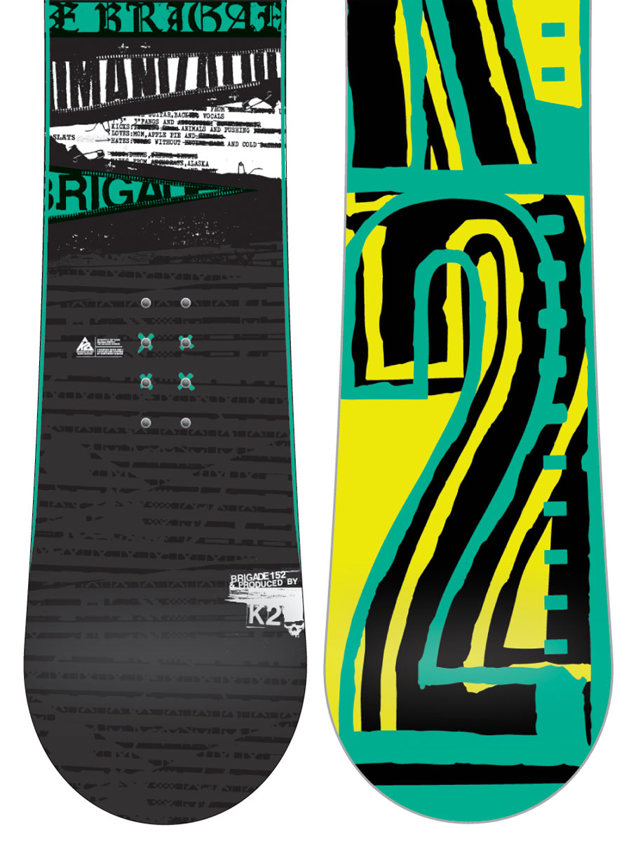 Męska Deska snowboardowa K2 Brigade (black/teal) 152