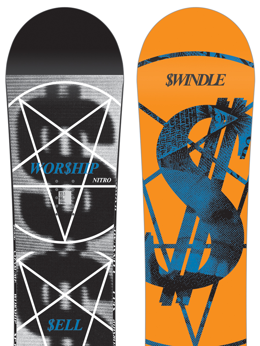 Męska Deska snowboardowa Nitro Swindle 152