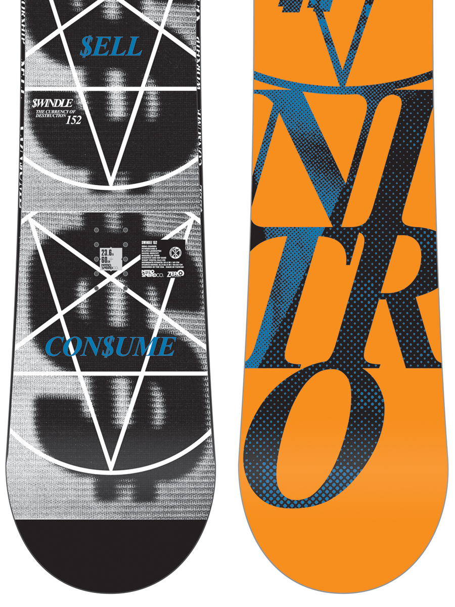 Męska Deska snowboardowa Nitro Swindle 152