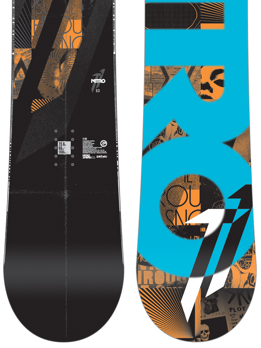 Męska Deska snowboardowa Nitro T1 153