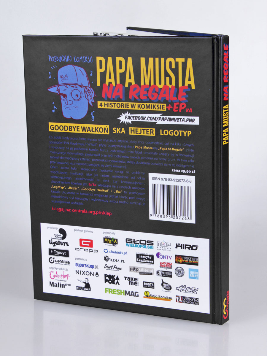 Komiks + płyta CD Papa Musta Na Regale
