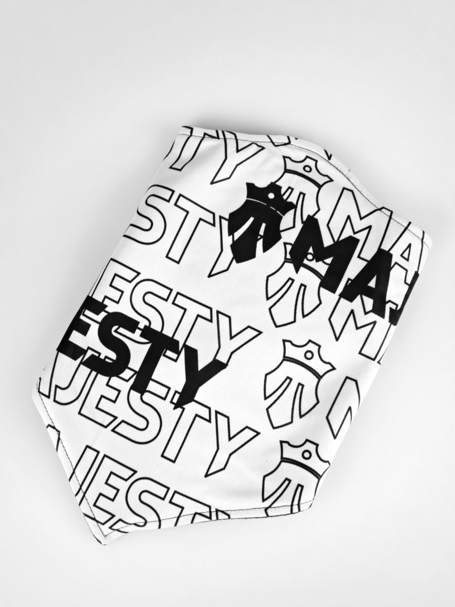 Bandana Majesty Icon Facemask (white/black)