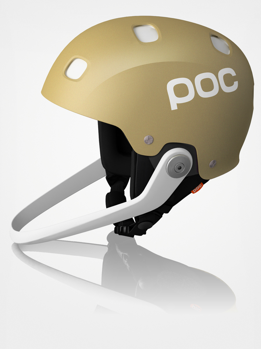 Kask ochronny POC Sinuse SL The Swedes (gold/white)