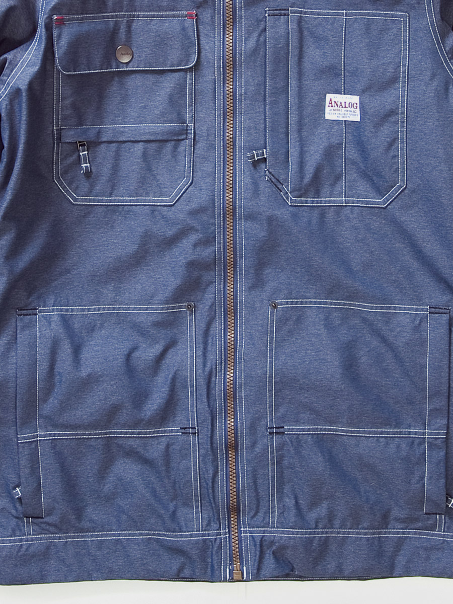 Męska Kurtka snowboardowa Analog Alcatraz (indigo denim)