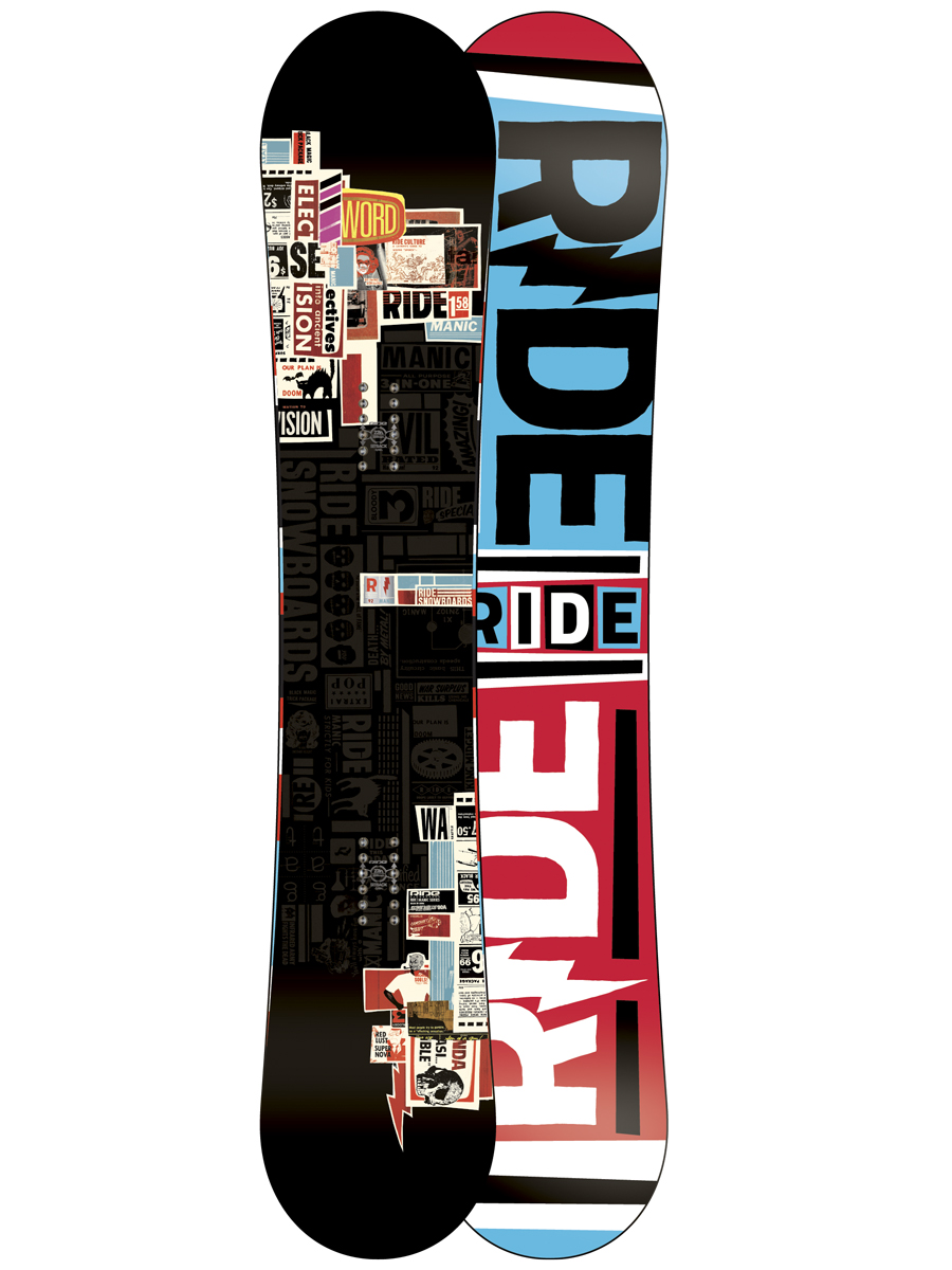 Męska Deska snowboardowa Ride Manic 155 (multicolor)