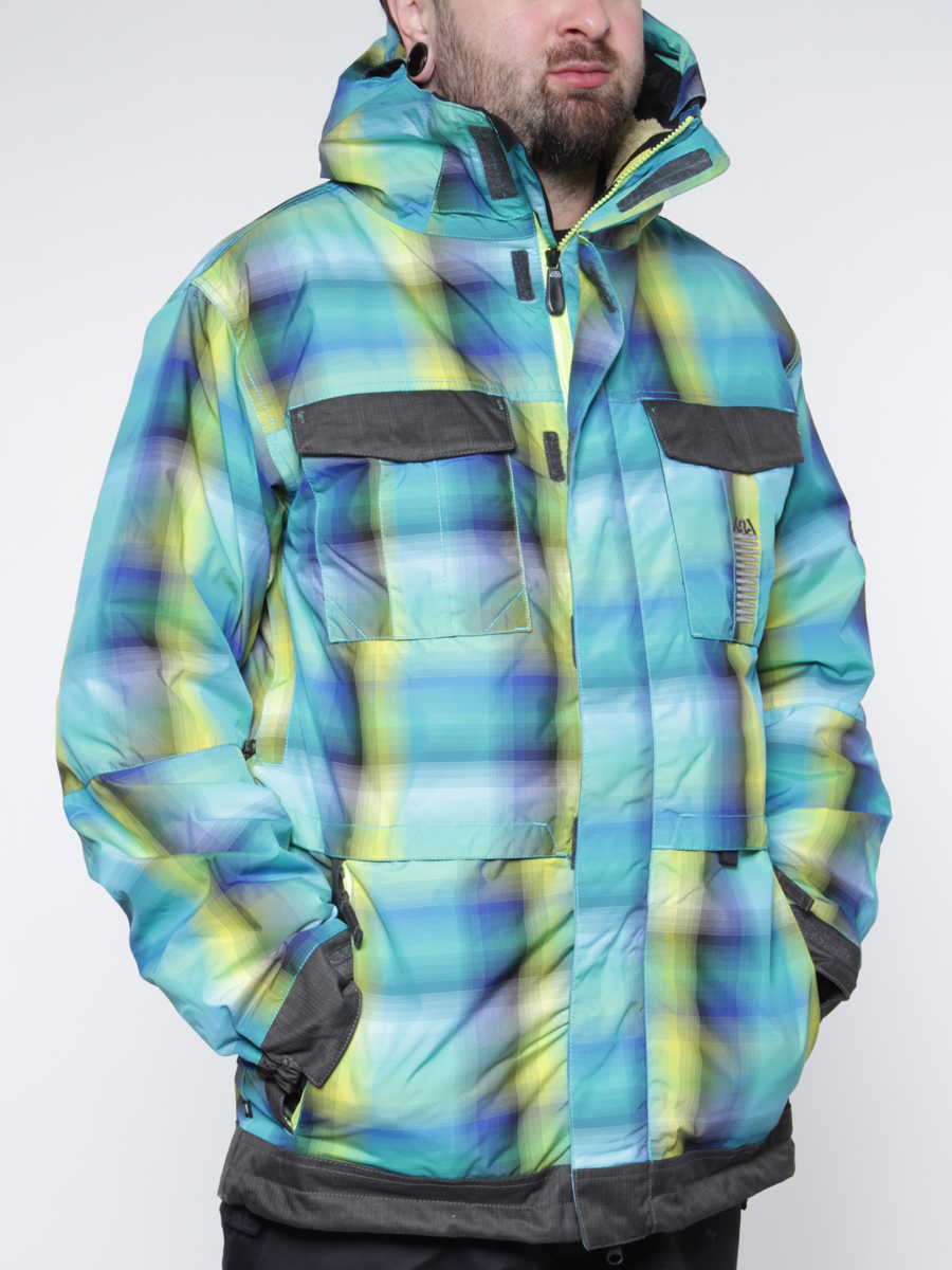 Męska Kurtka snowboardowa 686 Reserved Duke Insulated (blue yarn dye plaid)