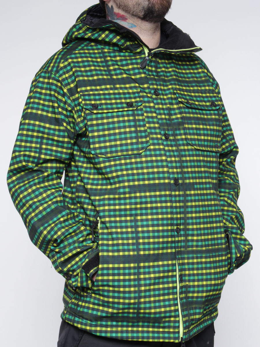 Męska Kurtka snowboardowa 686 Plexus Clash Softshell (kelly plaid)
