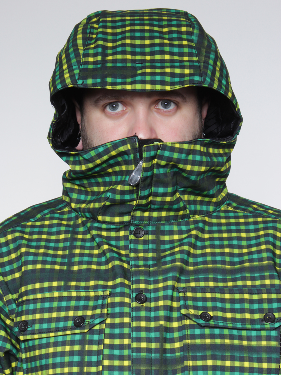 Męska Kurtka snowboardowa 686 Plexus Clash Softshell (kelly plaid)