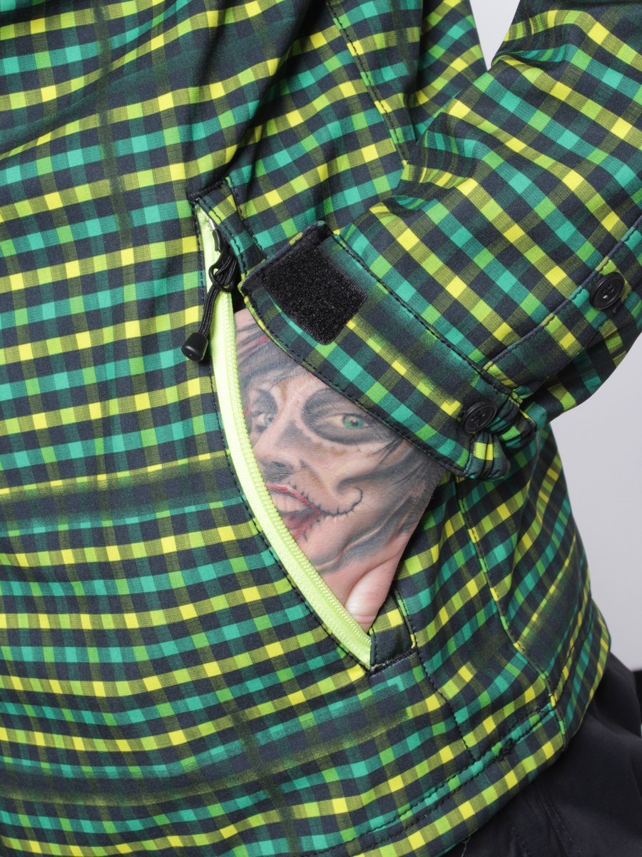 Męska Kurtka snowboardowa 686 Plexus Clash Softshell (kelly plaid)
