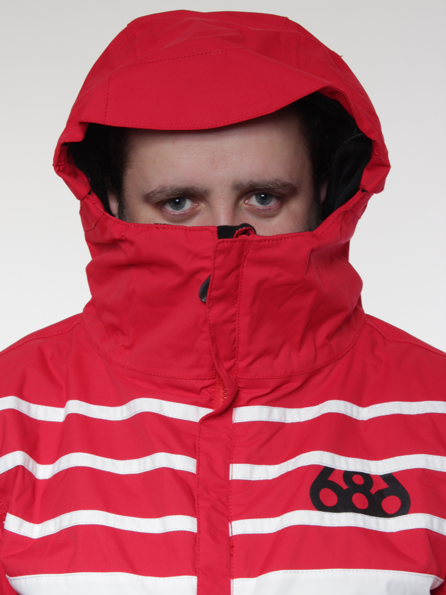 Męska Kurtka snowboardowa 686 Mannual Block Insulated Jacket (red colorblock)