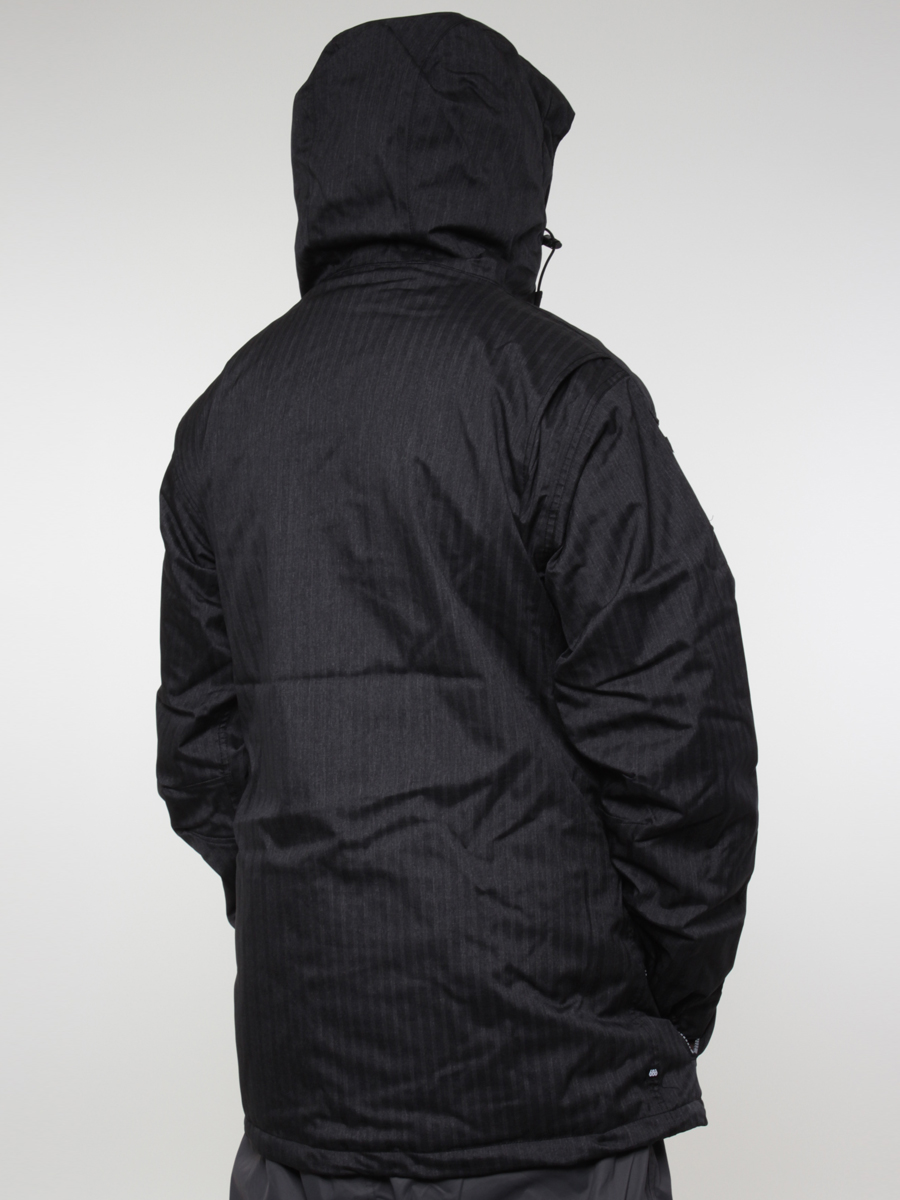 Męska Kurtka snowboardowa 686 Mannual Pacific Parka Insulated Jacket (black heather stripe)