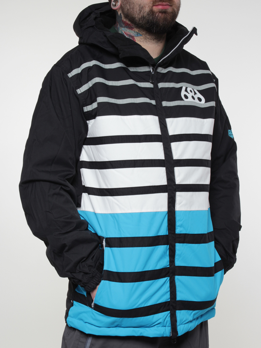 Męska Kurtka snowboardowa 686 Mannual Block Insulated Jacket (black colorblock)