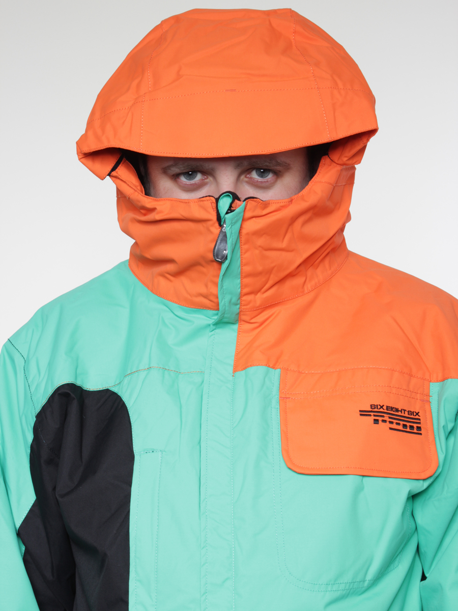 Męska Kurtka snowboardowa 686 Mannual Season Insulated Jacket (seafoam colorblock)