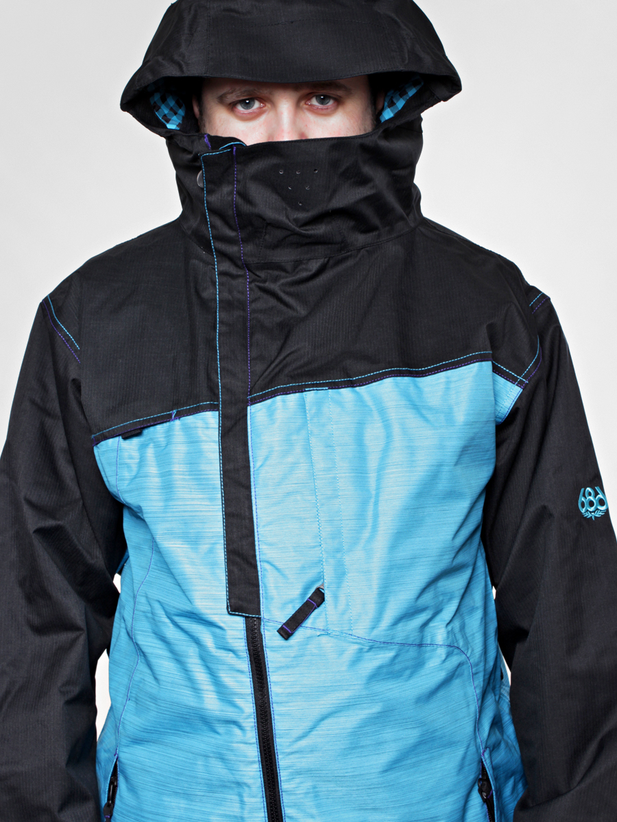 Męska Kurtka snowboardowa 686 LV Signature (cyan slub colorblock)