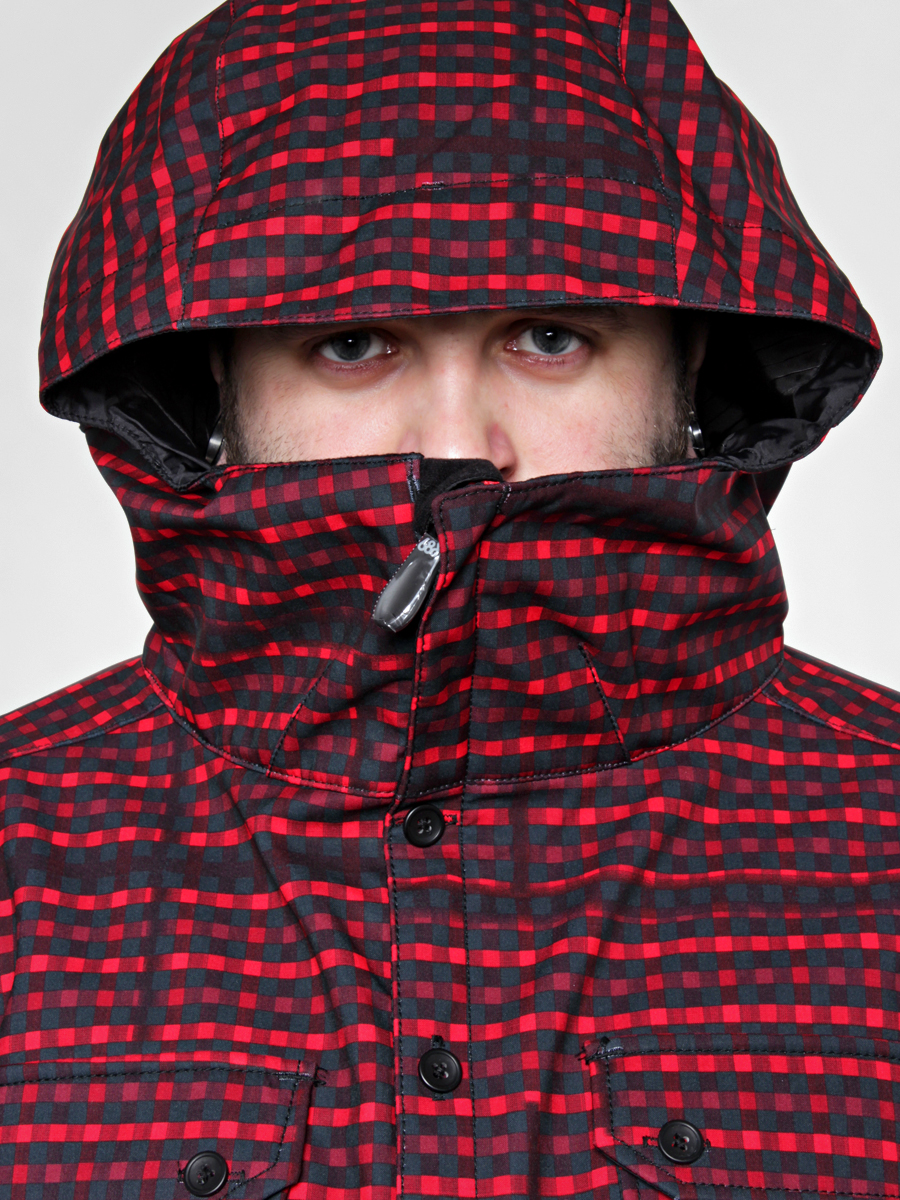 Męska Kurtka snowboardowa 686 Plexus Clash Softshell (red plaid)