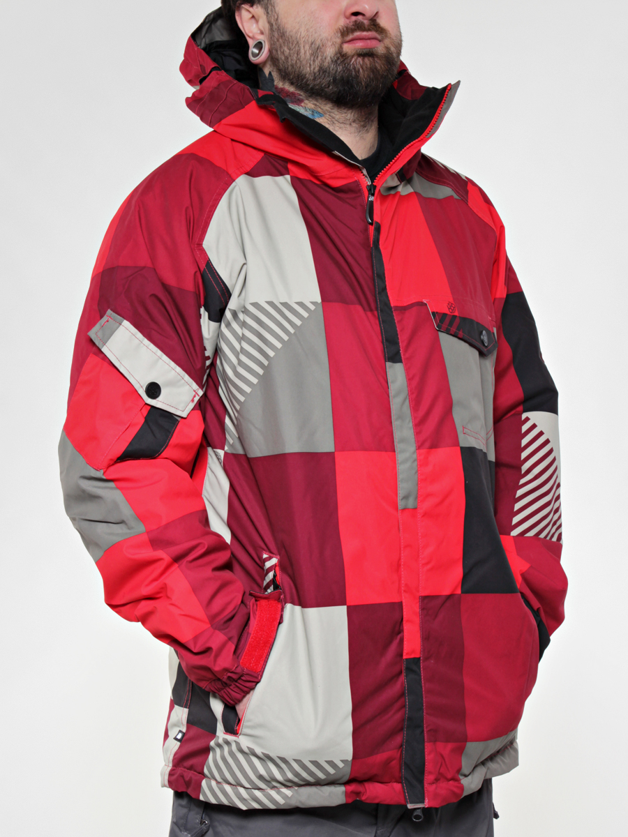 Męska Kurtka snowboardowa 686 Mannual Cube Insulated (red max print)
